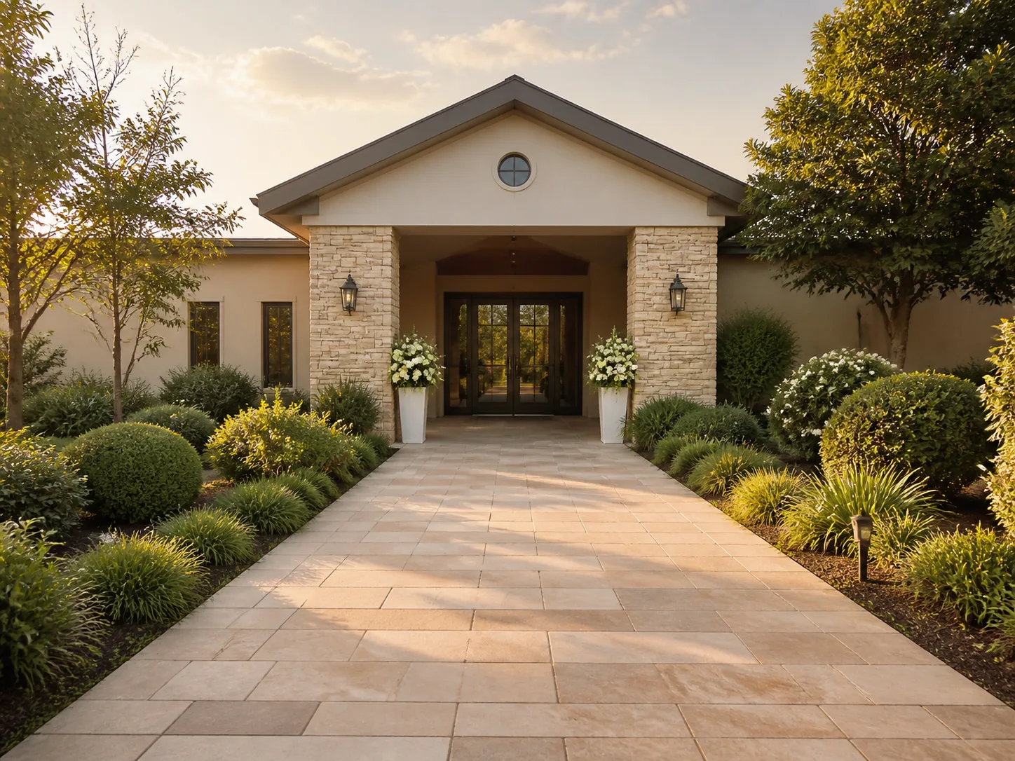 A peaceful and welcoming memorial venue
