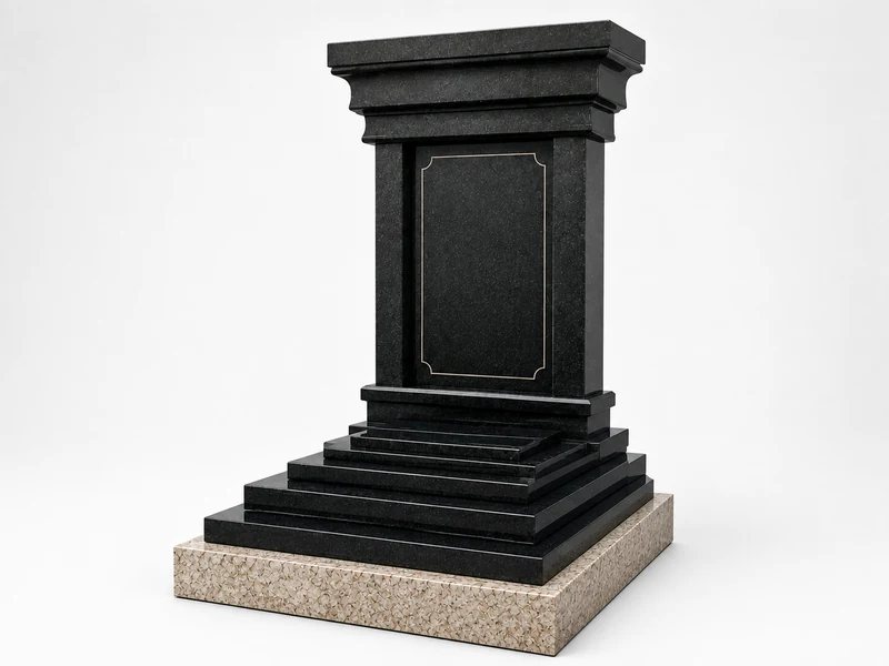 Rustenburg granite tombstone from Queen Funeral Holding
